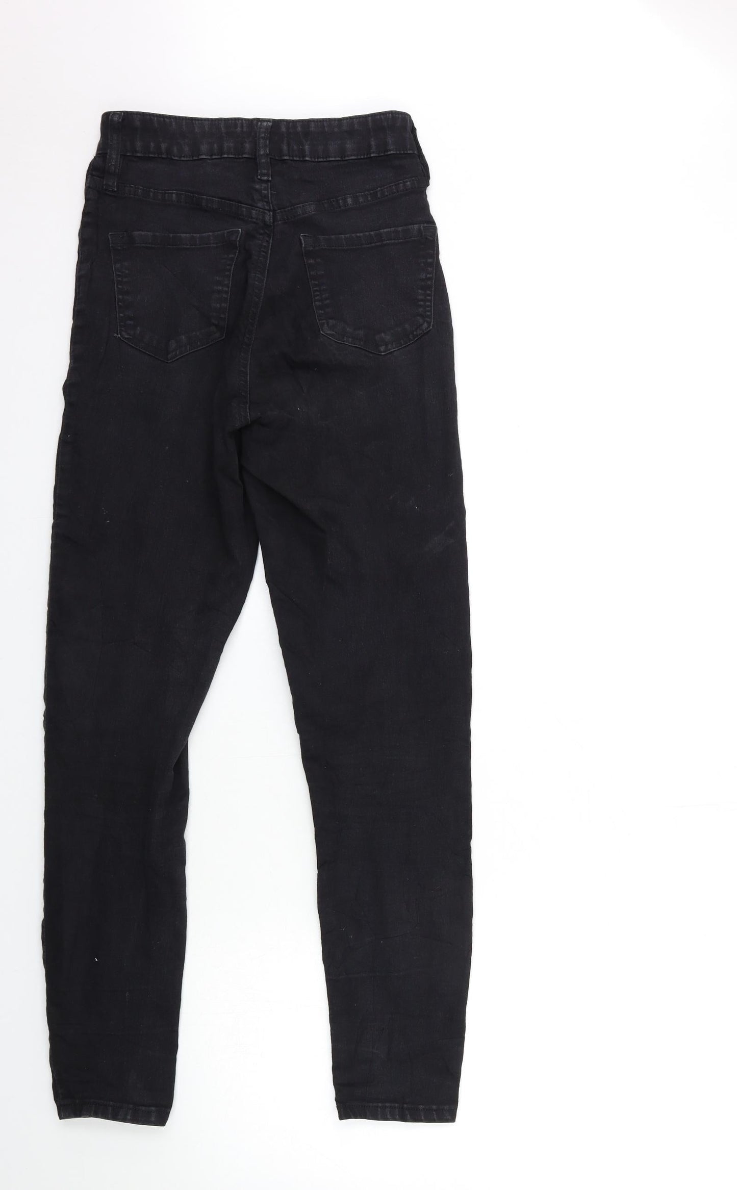 F&F Womens Black  Denim Skinny Jeans Size 6 L28 in