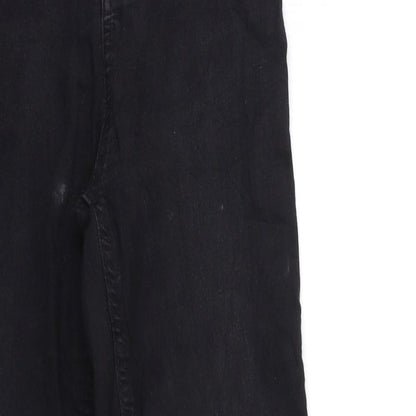 F&F Womens Black  Denim Skinny Jeans Size 6 L28 in