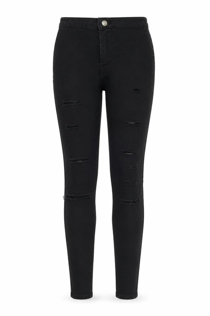 Womens UK Size 4 Denim & Co. Regular Fit Skinny Black Jeans