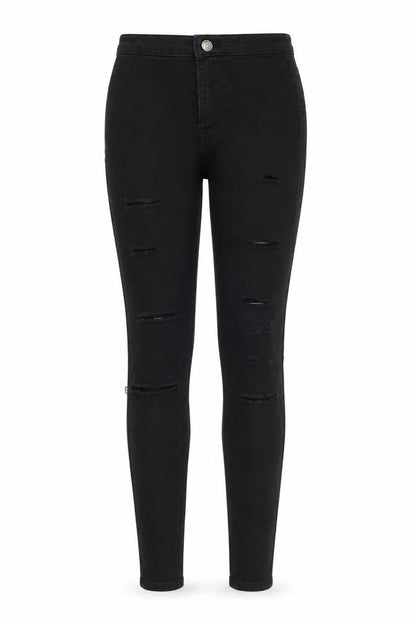 Womens UK Size 4 Denim & Co. Regular Fit Skinny Black Jeans