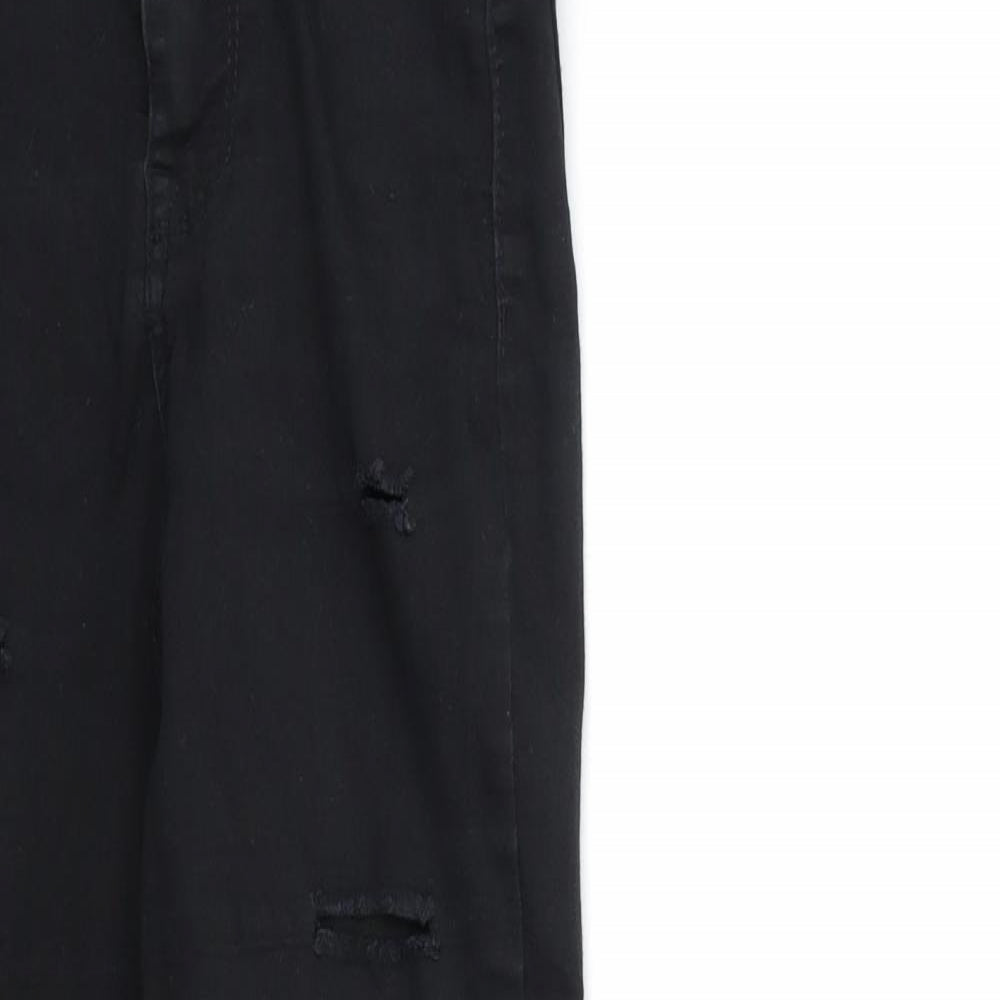 Denim & Co. Womens Black  Denim Skinny Jeans Size 4 L27 in