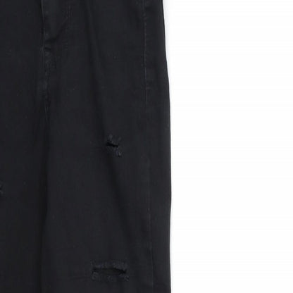 Denim & Co. Womens Black  Denim Skinny Jeans Size 4 L27 in