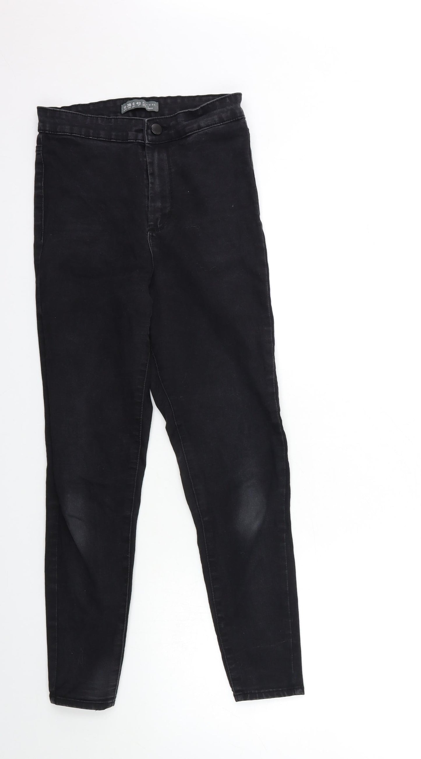 Denim & Co. Womens Black  Denim Skinny Jeans Size 10 L26 in