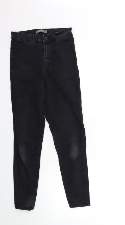 Denim & Co. Womens Black  Denim Skinny Jeans Size 10 L26 in