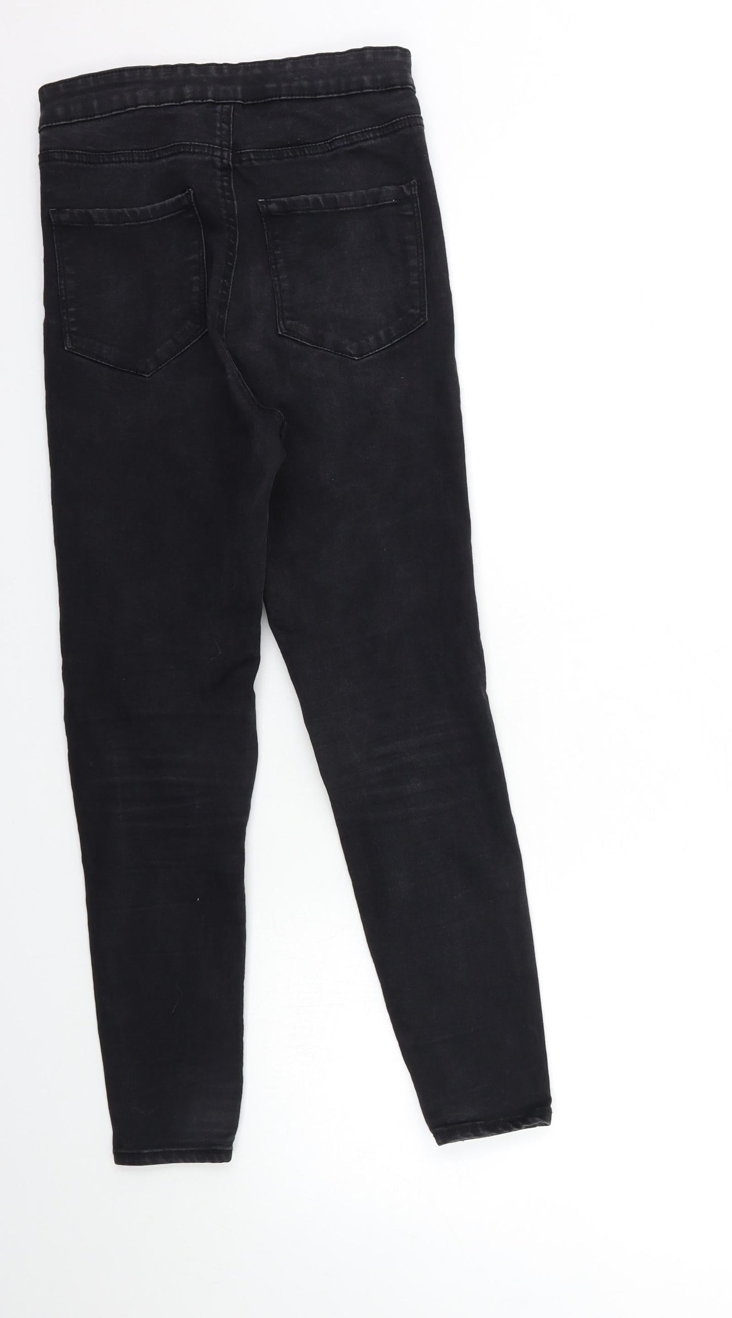 Denim & Co. Womens Black  Denim Skinny Jeans Size 10 L26 in