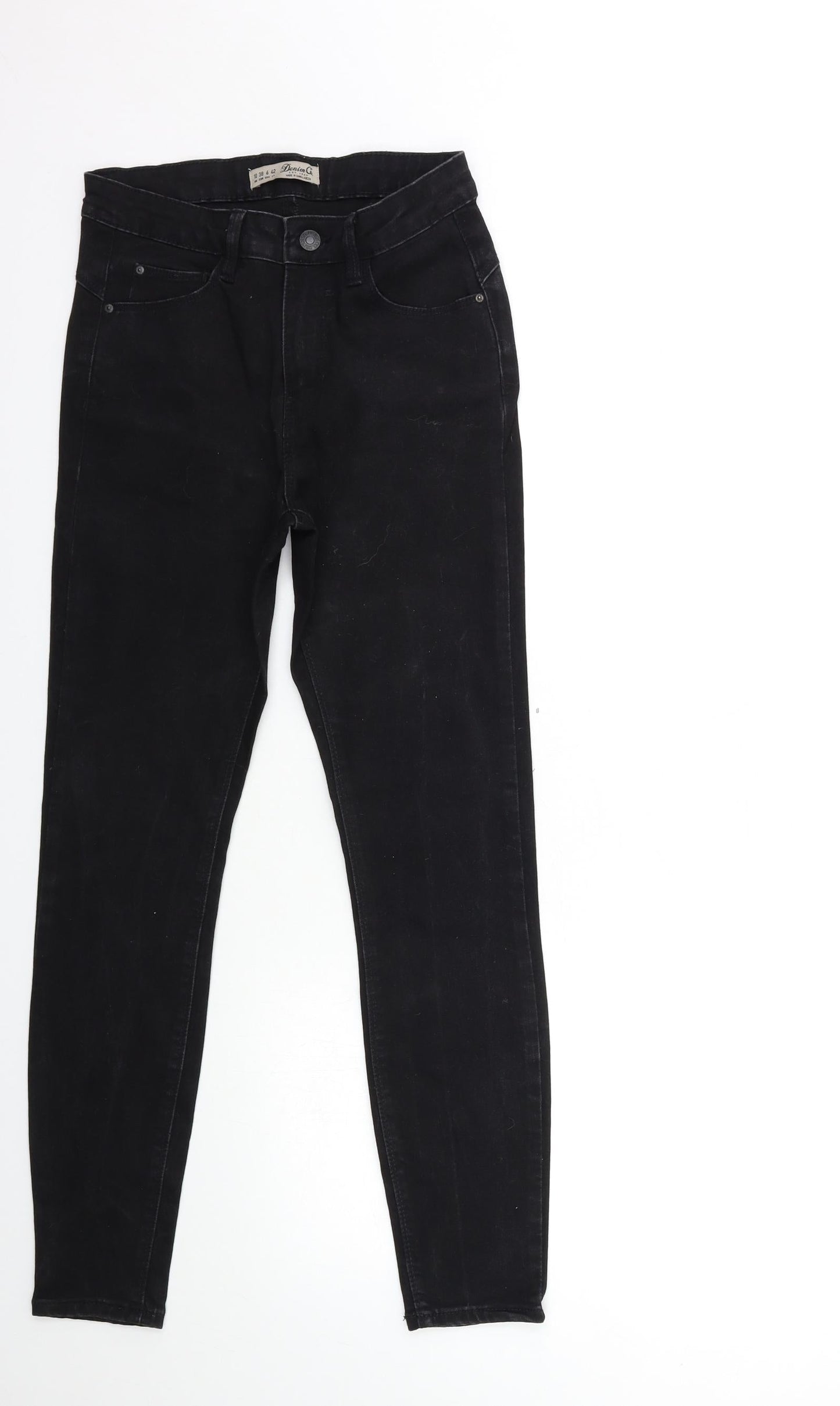 Denim & Co. Womens Black  Denim Skinny Jeans Size 10 L27 in