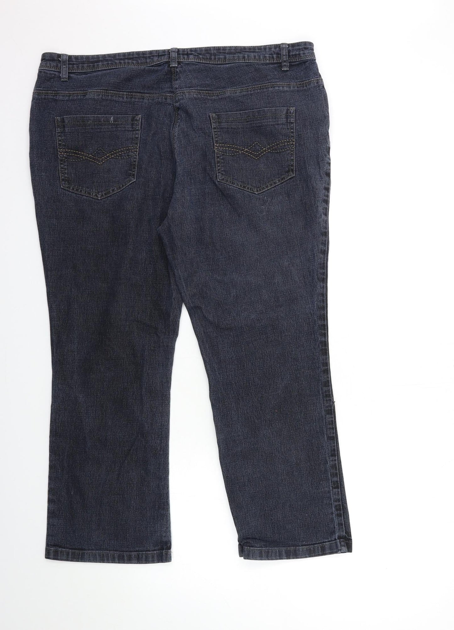 Womens UK Size 10 Preworn Regular Fit Bootcut Blue Jeans