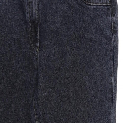 Womens UK Size 10 Preworn Regular Fit Bootcut Blue Jeans