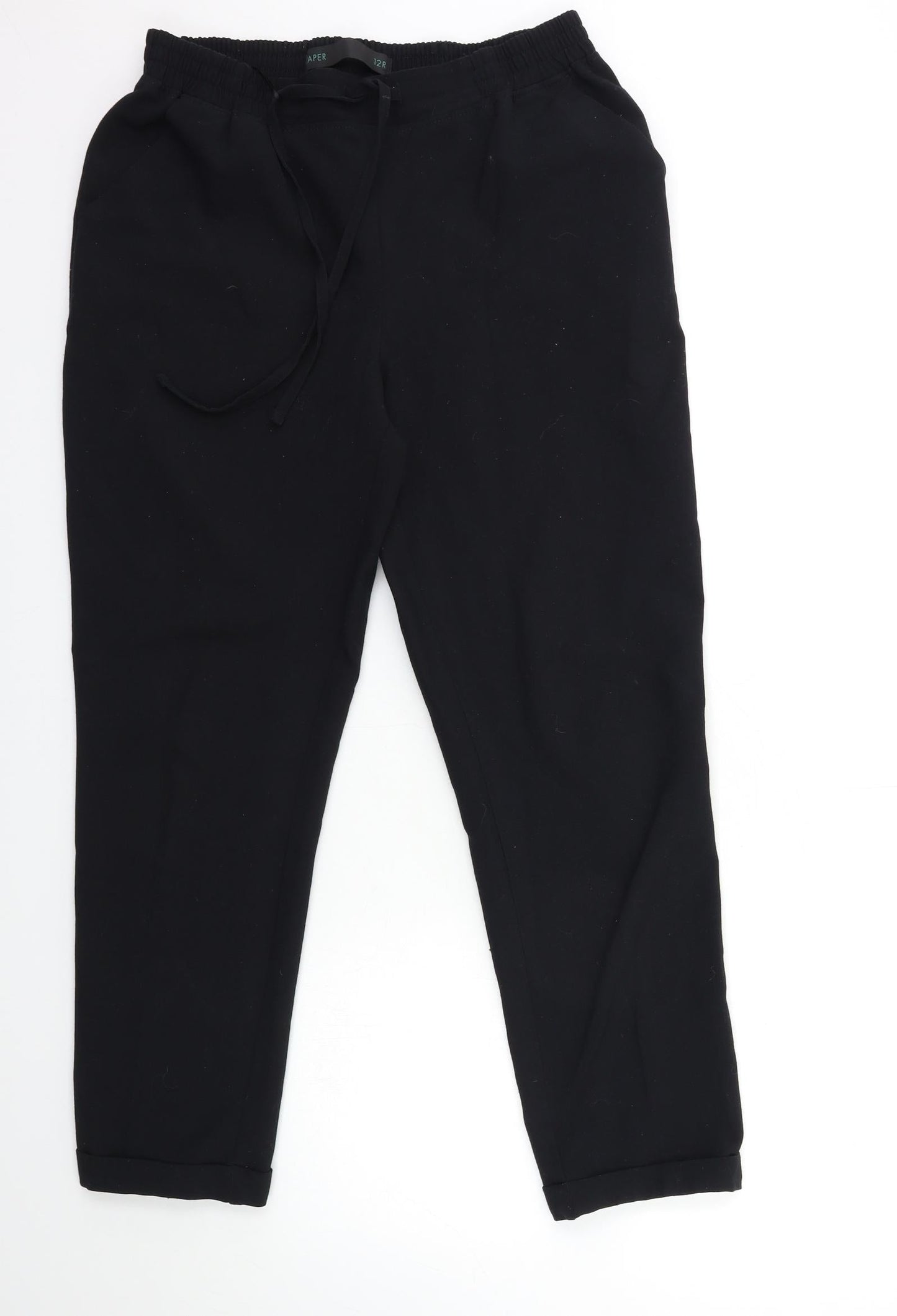 NEXT Womens Black  Rayon Straight Jeans Size 12 L27 in