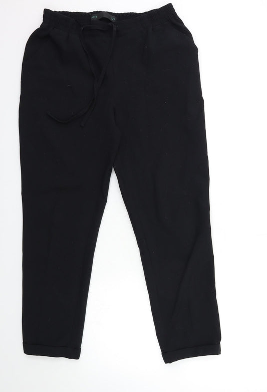 NEXT Womens Black  Rayon Straight Jeans Size 12 L27 in