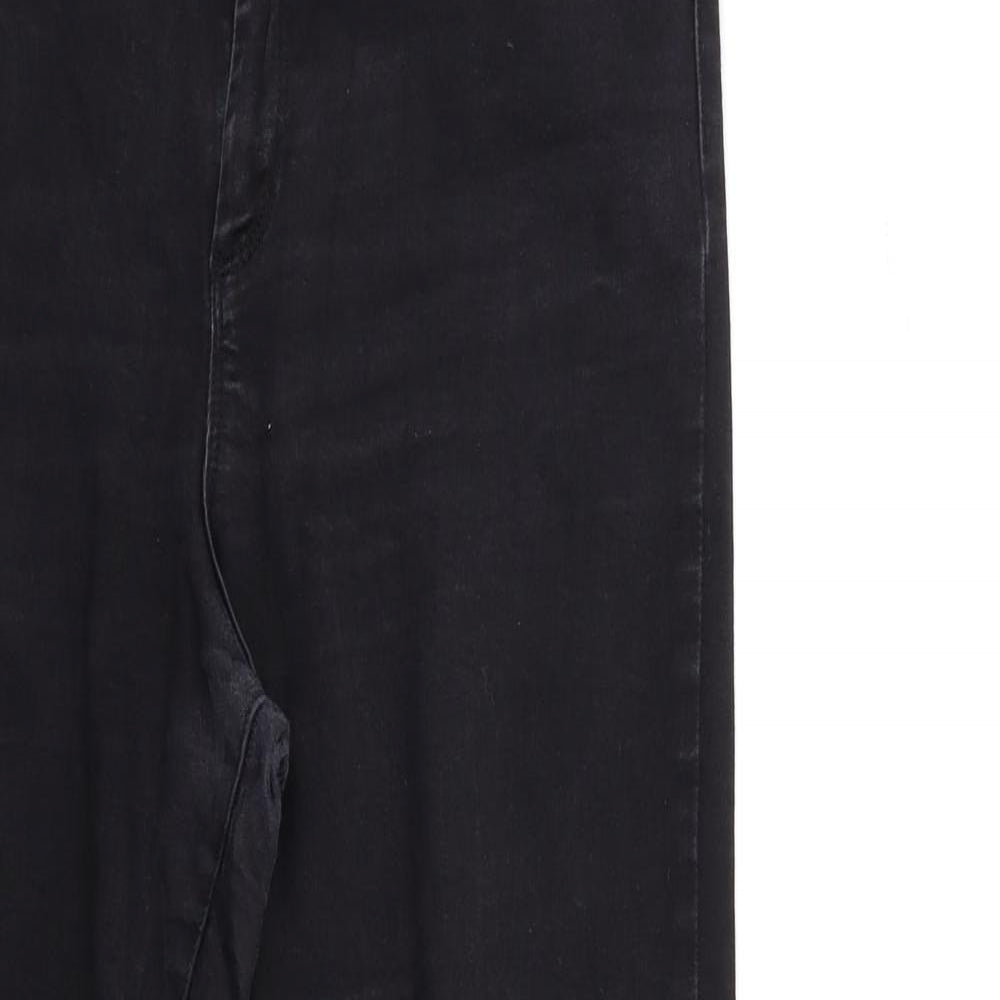 Denim & Co. Womens Black  Denim Skinny Jeans Size 14 L26 in