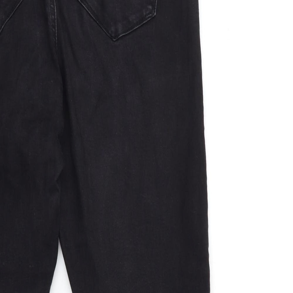 Denim & Co. Womens Black  Denim Skinny Jeans Size 14 L26 in