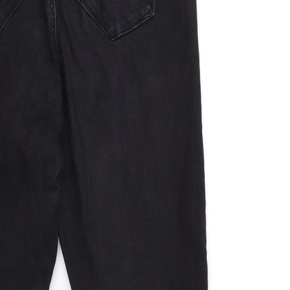 Denim & Co. Womens Black  Denim Skinny Jeans Size 14 L26 in