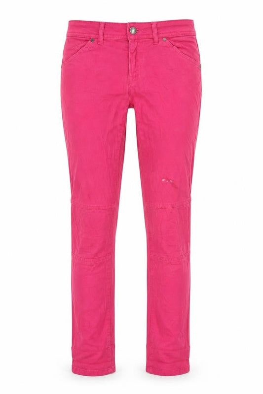 Womens UK Size 10 Camieu Regular Fit Skinny Pink Jeans