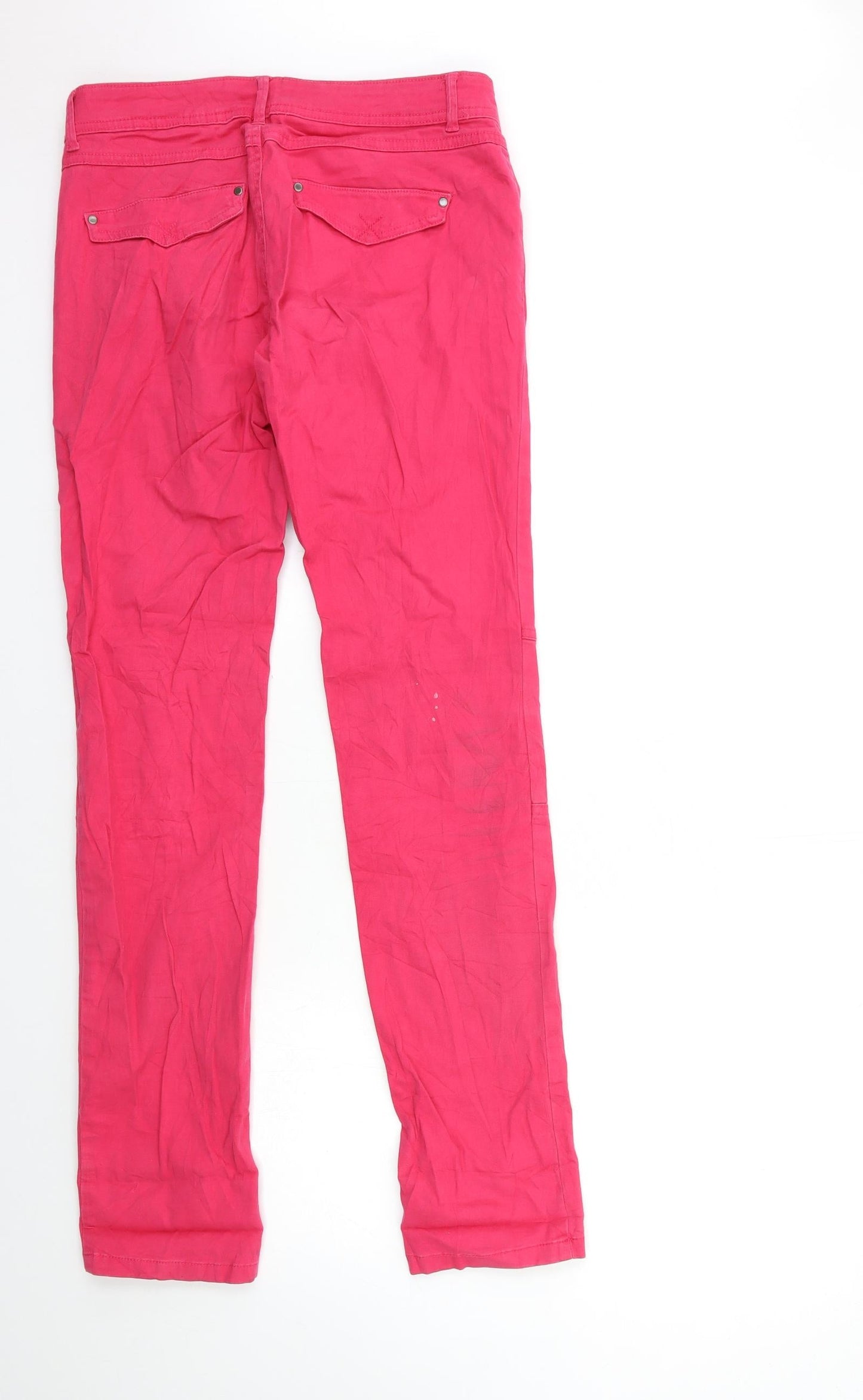 Womens UK Size 10 Camieu Regular Fit Skinny Pink Jeans