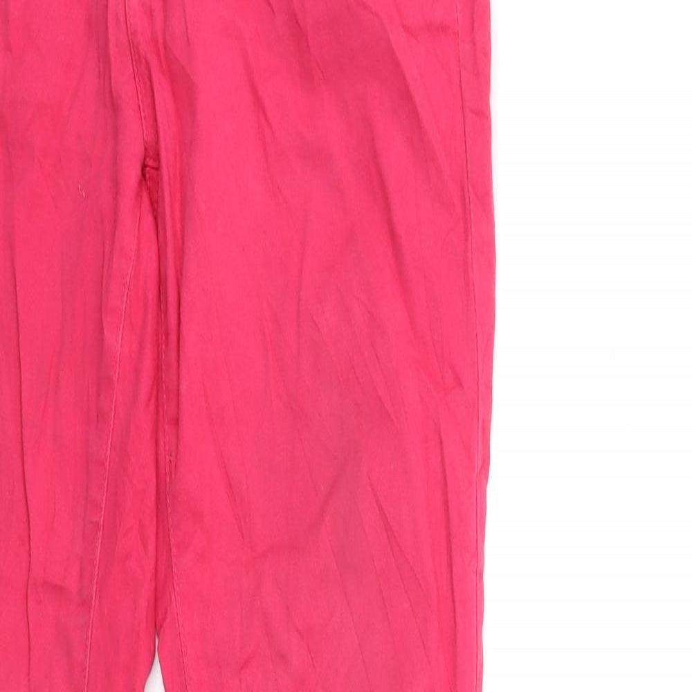 Womens UK Size 10 Camieu Regular Fit Skinny Pink Jeans