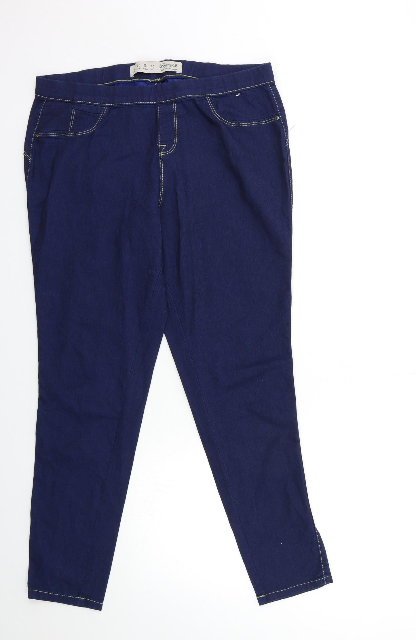 Denim & Co. Womens Blue  Denim Skinny Jeans Size 14 L27 in