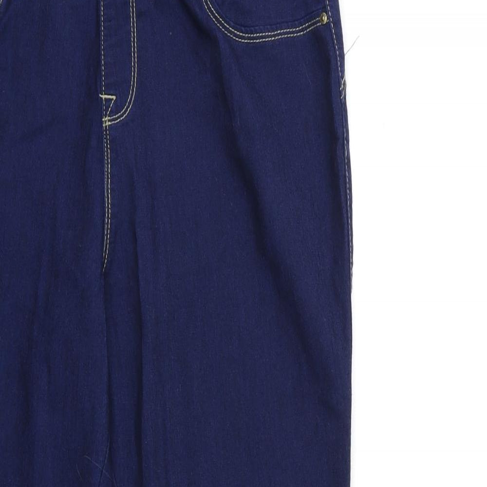 Denim & Co. Womens Blue  Denim Skinny Jeans Size 14 L27 in