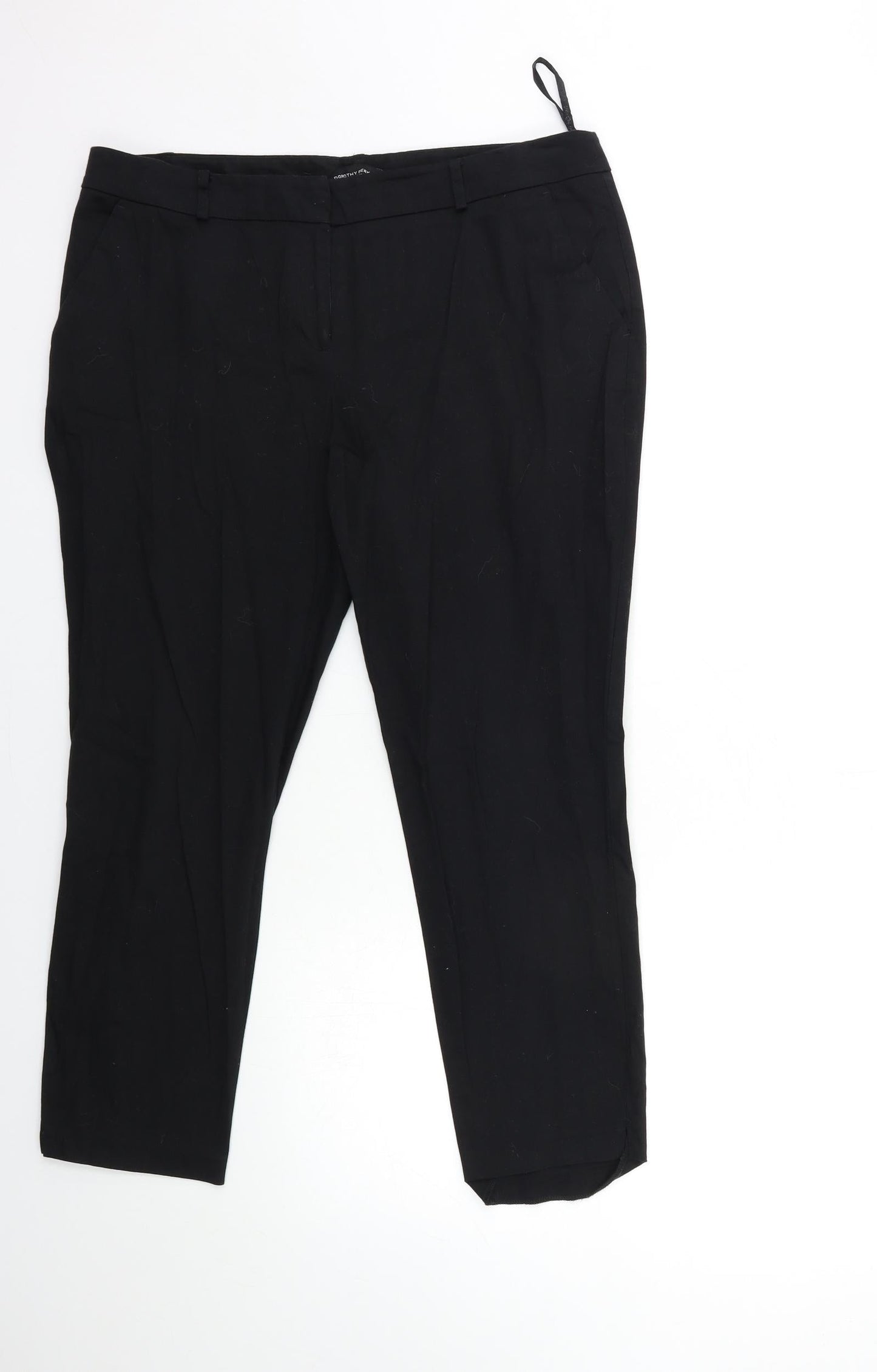 Womens UK Size 14 Dorothy Perkins Regular Fit  Black Trousers