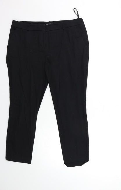 Womens UK Size 14 Dorothy Perkins Regular Fit  Black Trousers