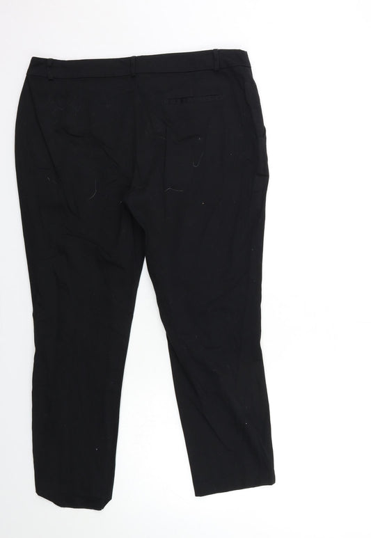 Womens UK Size 14 Dorothy Perkins Regular Fit  Black Trousers