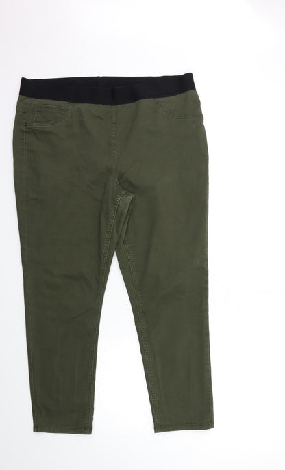 Womens UK Size 36 in Preworn Regular Fit Jegging Green Jeans