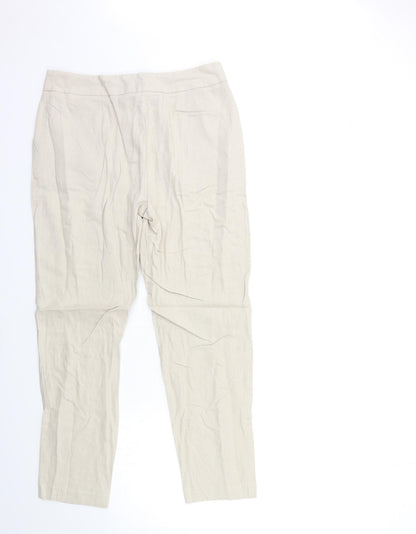 Womens UK Size 30 in Marks and Spencer Regular Fit  Beige Trousers