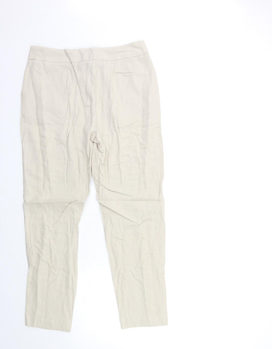 Womens UK Size 30 in Marks and Spencer Regular Fit  Beige Trousers