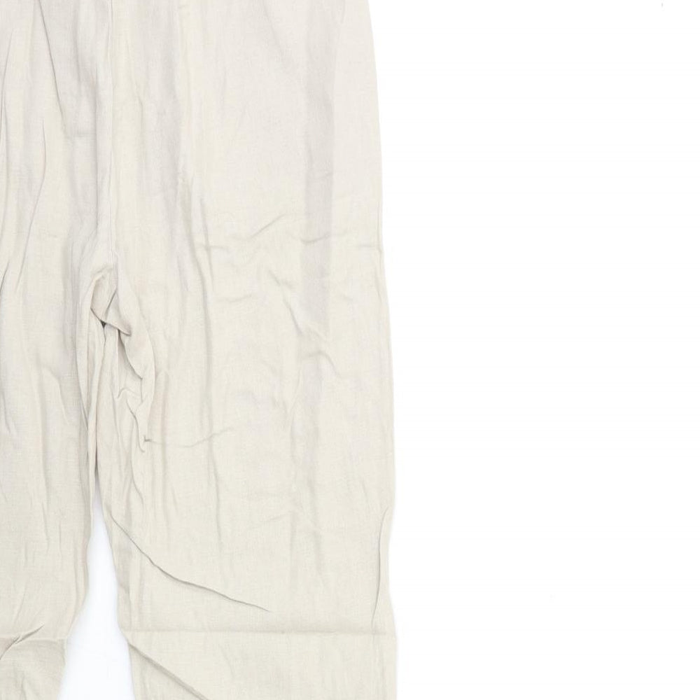 Womens UK Size 30 in Marks and Spencer Regular Fit  Beige Trousers