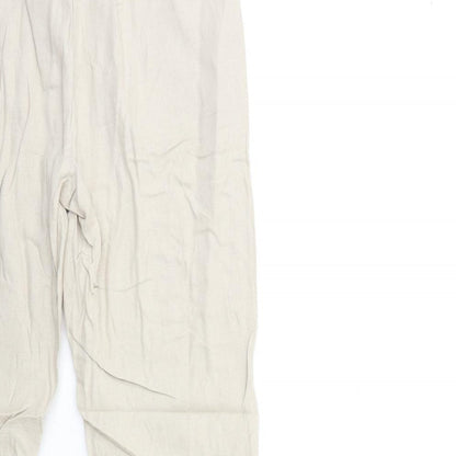 Womens UK Size 30 in Marks and Spencer Regular Fit  Beige Trousers