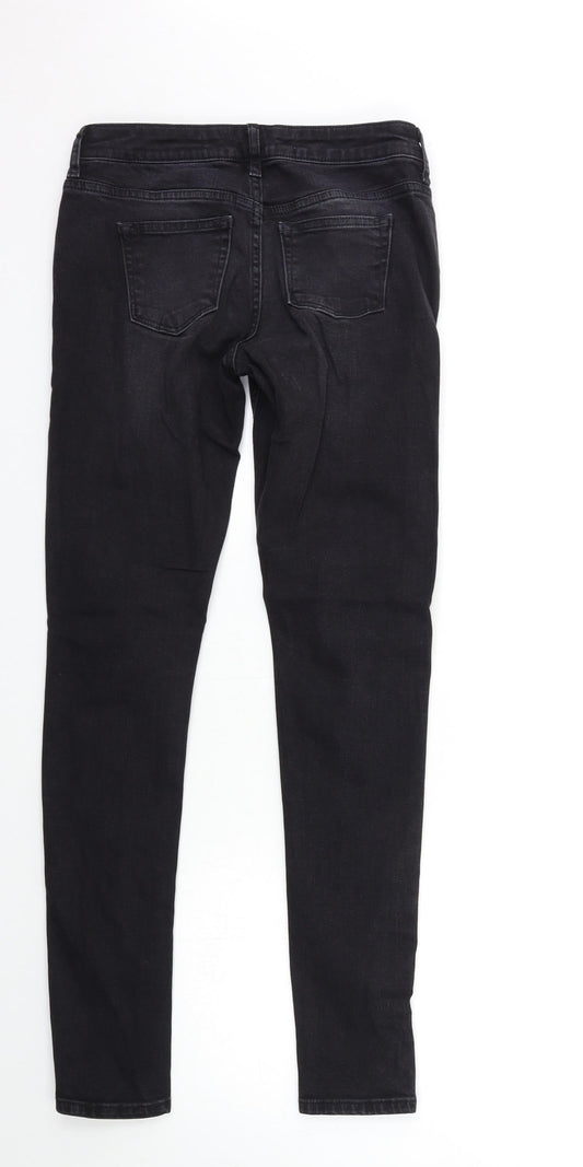 Denim & Co. Womens Black  Denim Skinny Jeans Size 6 L29 in