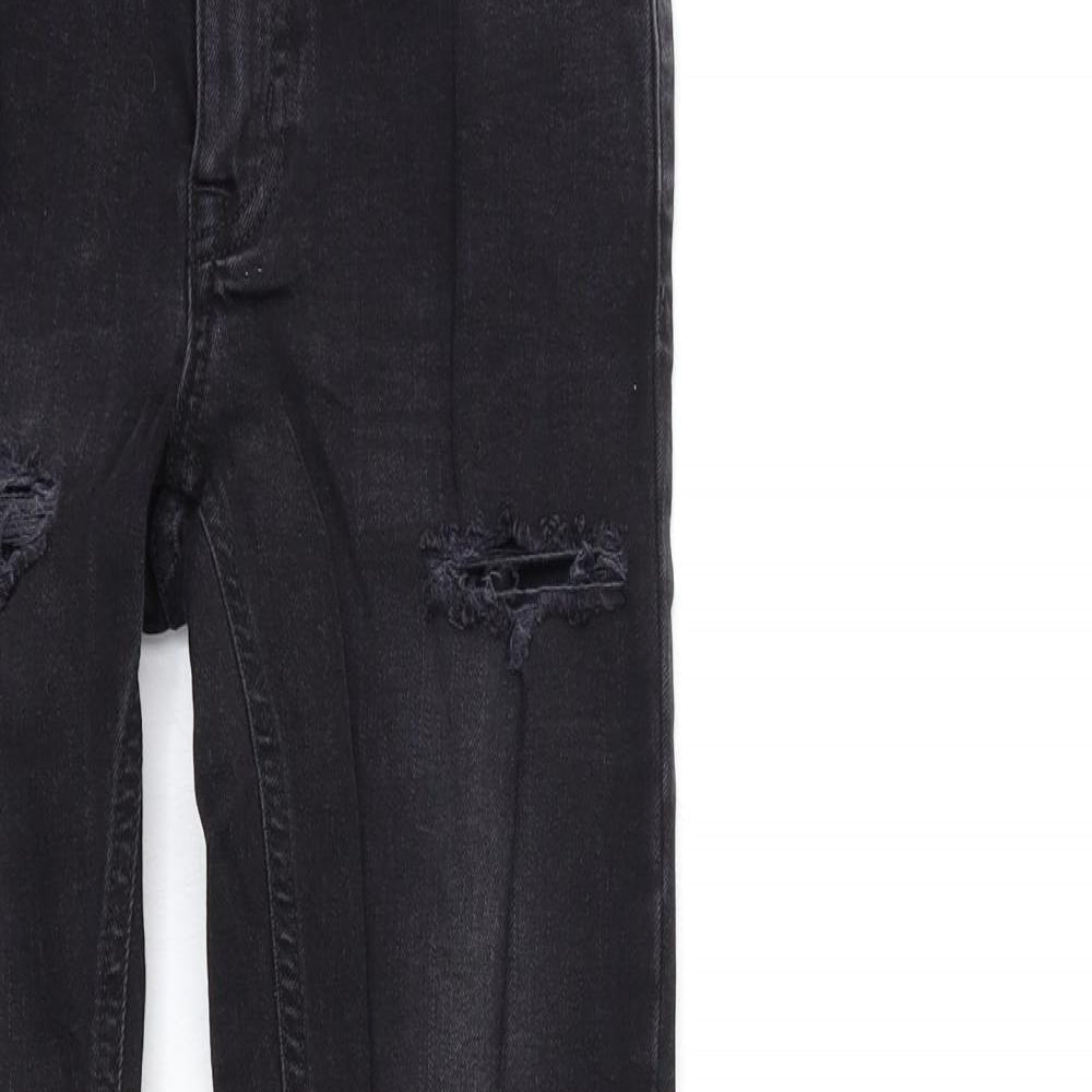 Denim & Co. Womens Black  Denim Skinny Jeans Size 6 L29 in