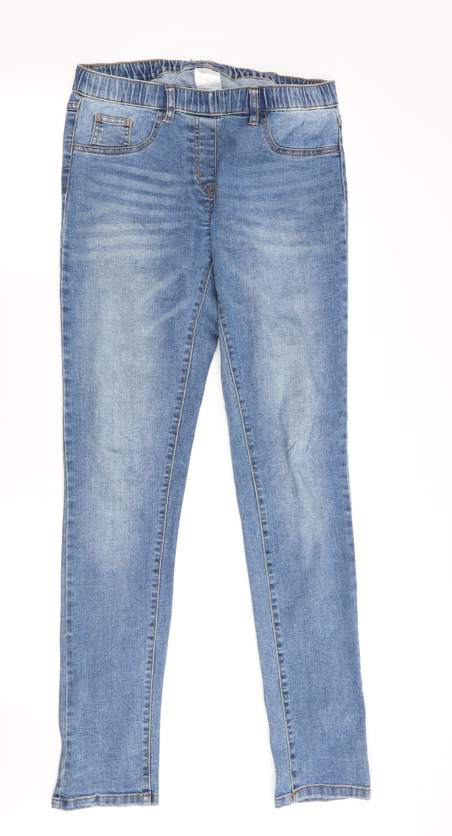 Womens UK Size 8 up fashion Regular Fit Skinny Blue Jeans