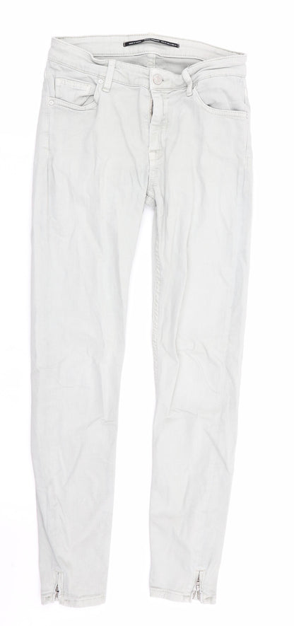 Zara Womens Grey   Skinny Jeans Size 6 L26 in