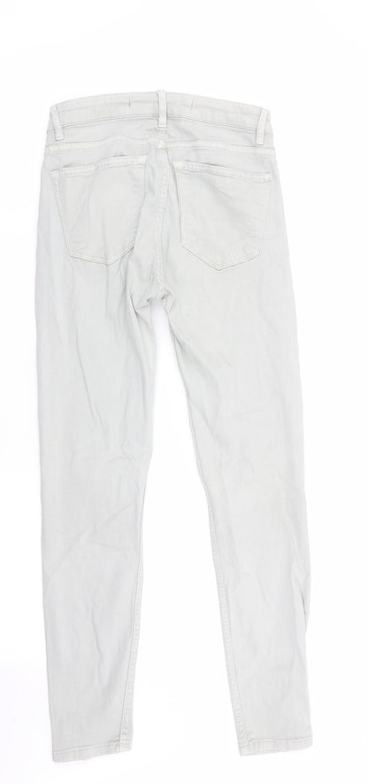 Zara Womens Grey   Skinny Jeans Size 6 L26 in