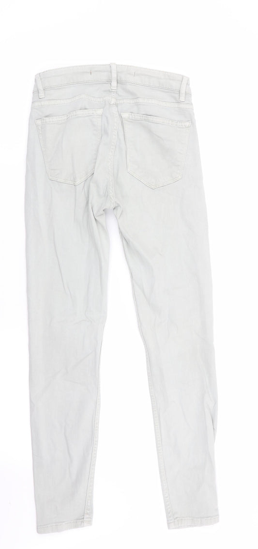 Zara Womens Grey   Skinny Jeans Size 6 L26 in