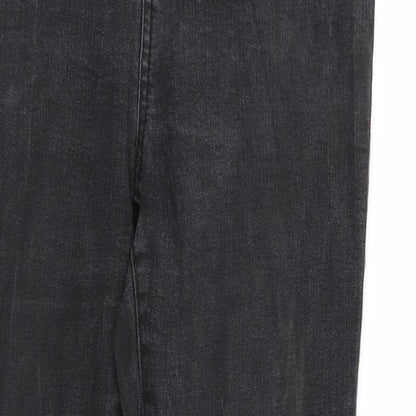 Womens UK Size 10 Warehouse Regular Fit Skinny Black Jeans