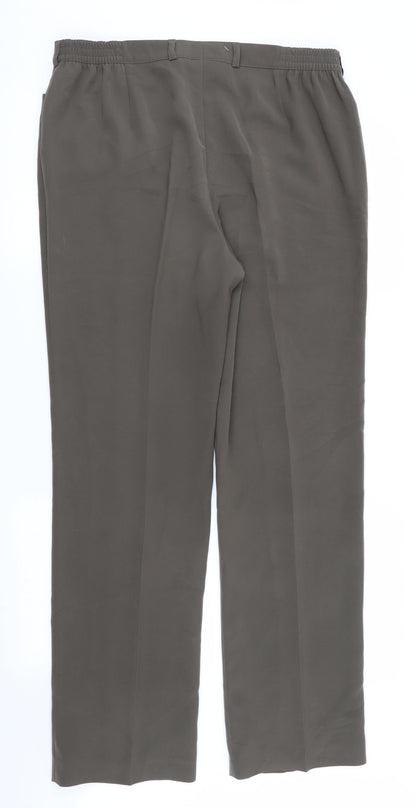 Womens UK Size 16 toni Regular Fit  Green Trousers