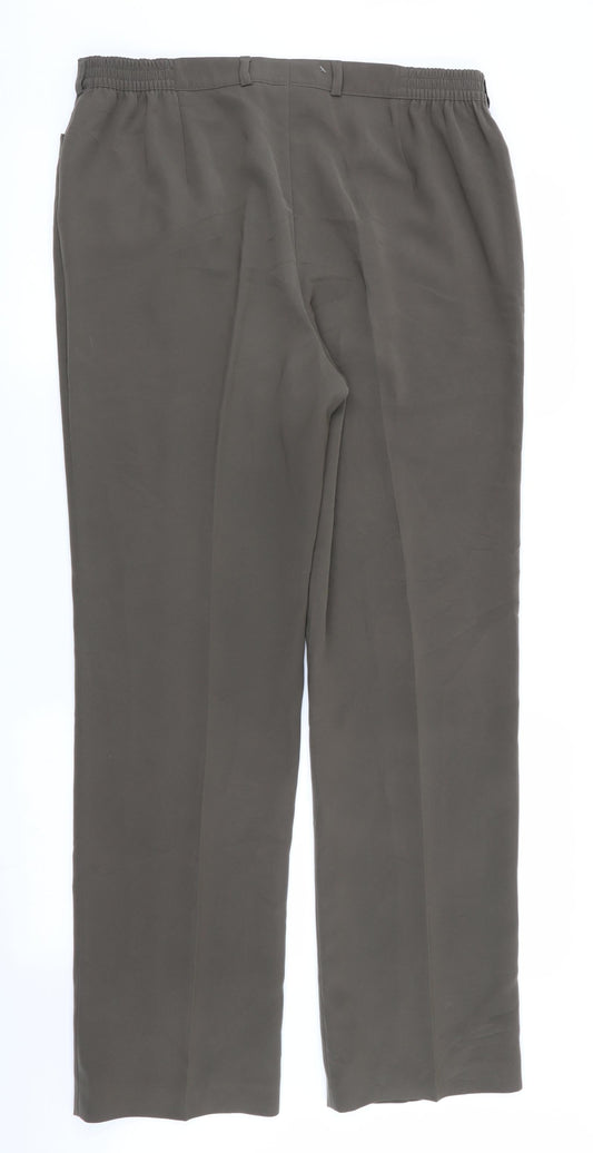 Womens UK Size 16 toni Regular Fit  Green Trousers