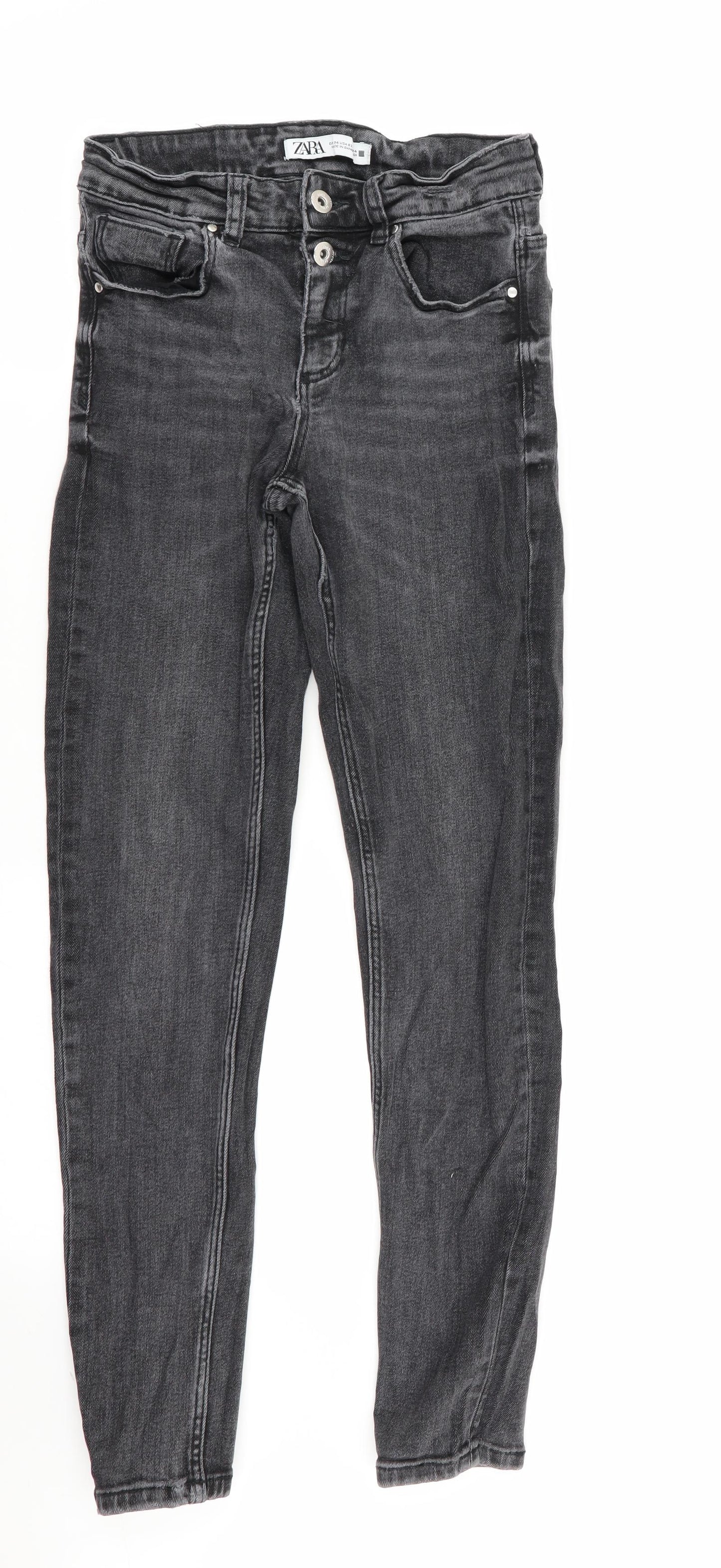 Zara Womens Grey   Skinny Jeans Size 6 L28 in