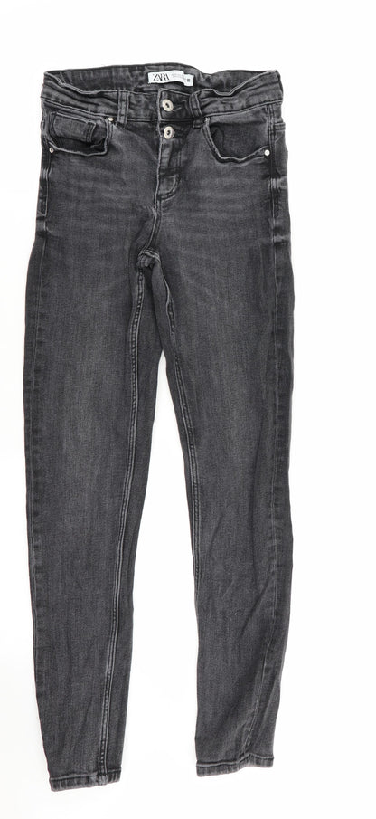 Zara Womens Grey   Skinny Jeans Size 6 L28 in