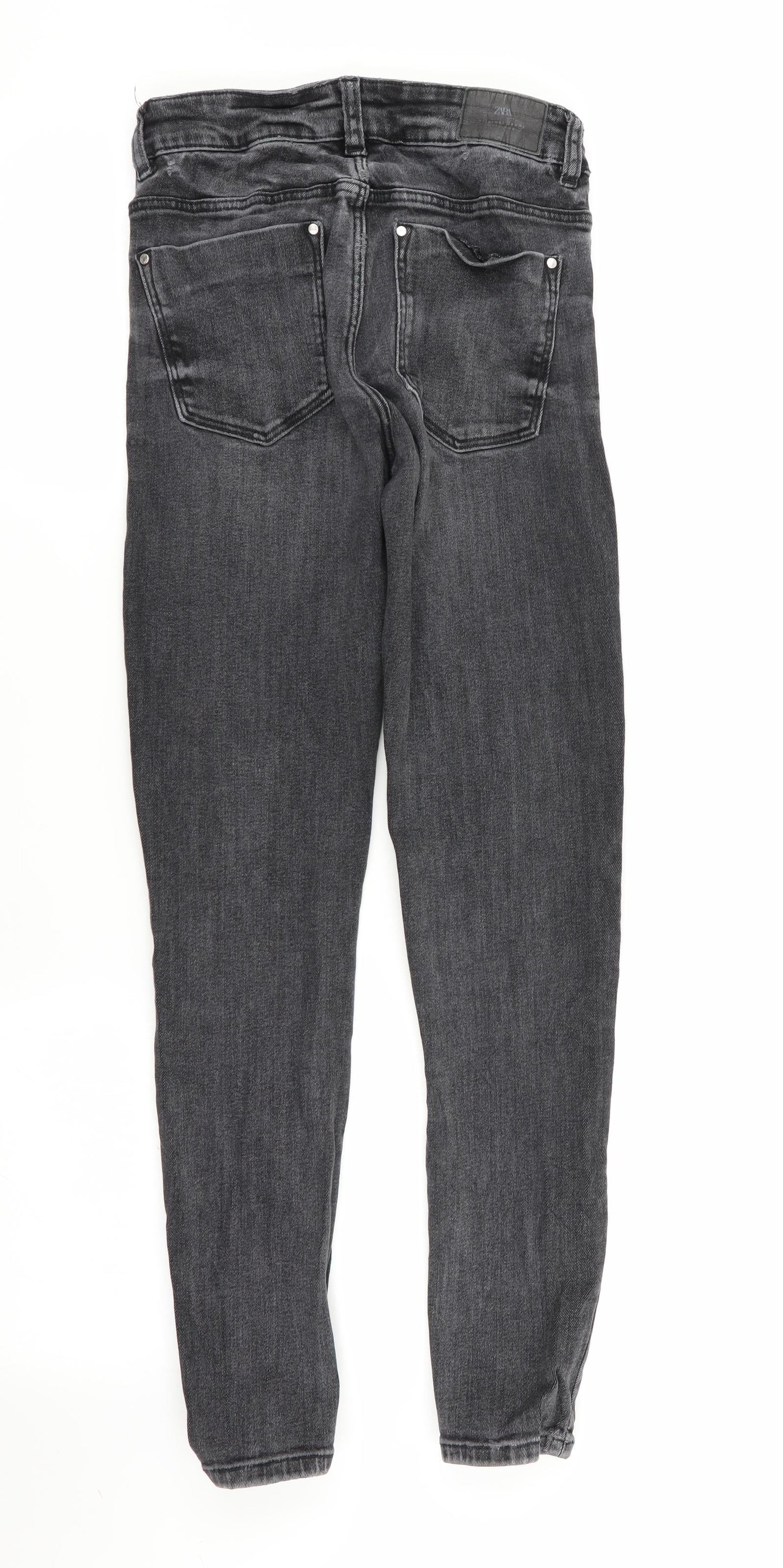 Zara Womens Grey   Skinny Jeans Size 6 L28 in