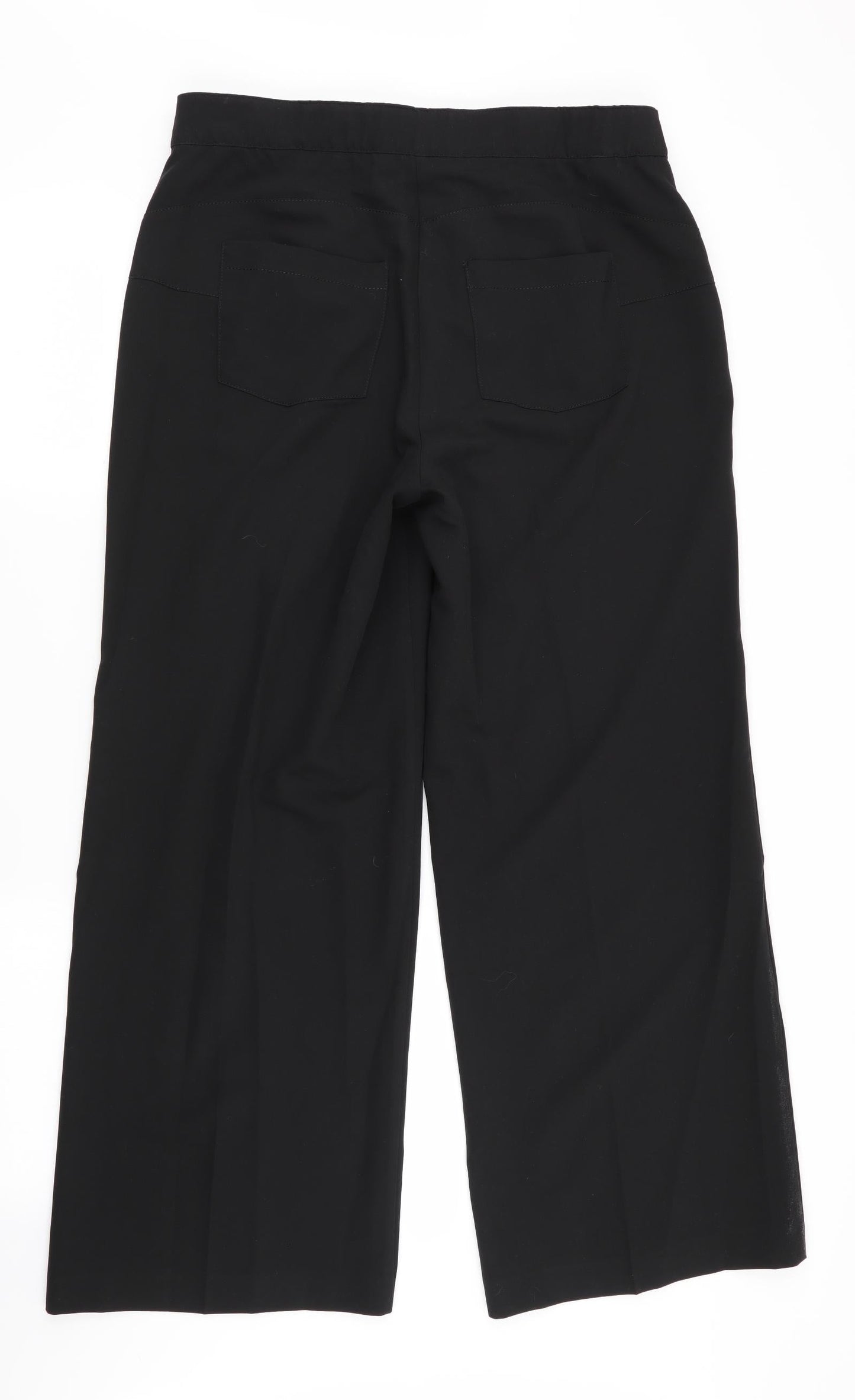 Womens UK Size 14 tailored Regular Fit  Black Trousers