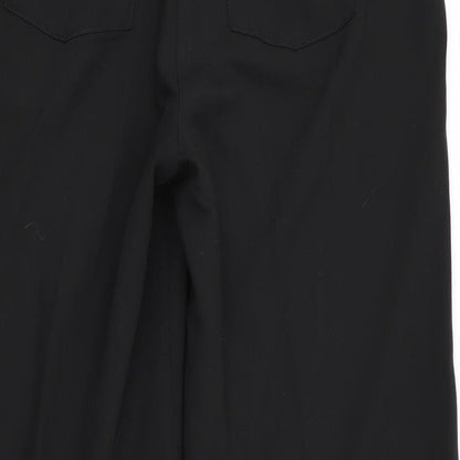 Womens UK Size 14 tailored Regular Fit  Black Trousers