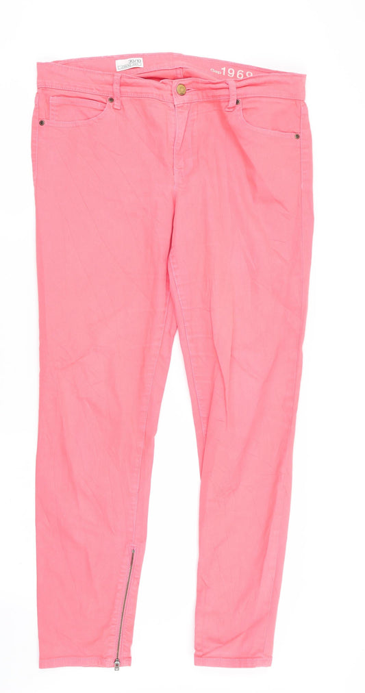 Gap Womens Pink   Skinny Jeans Size 10 L29 in