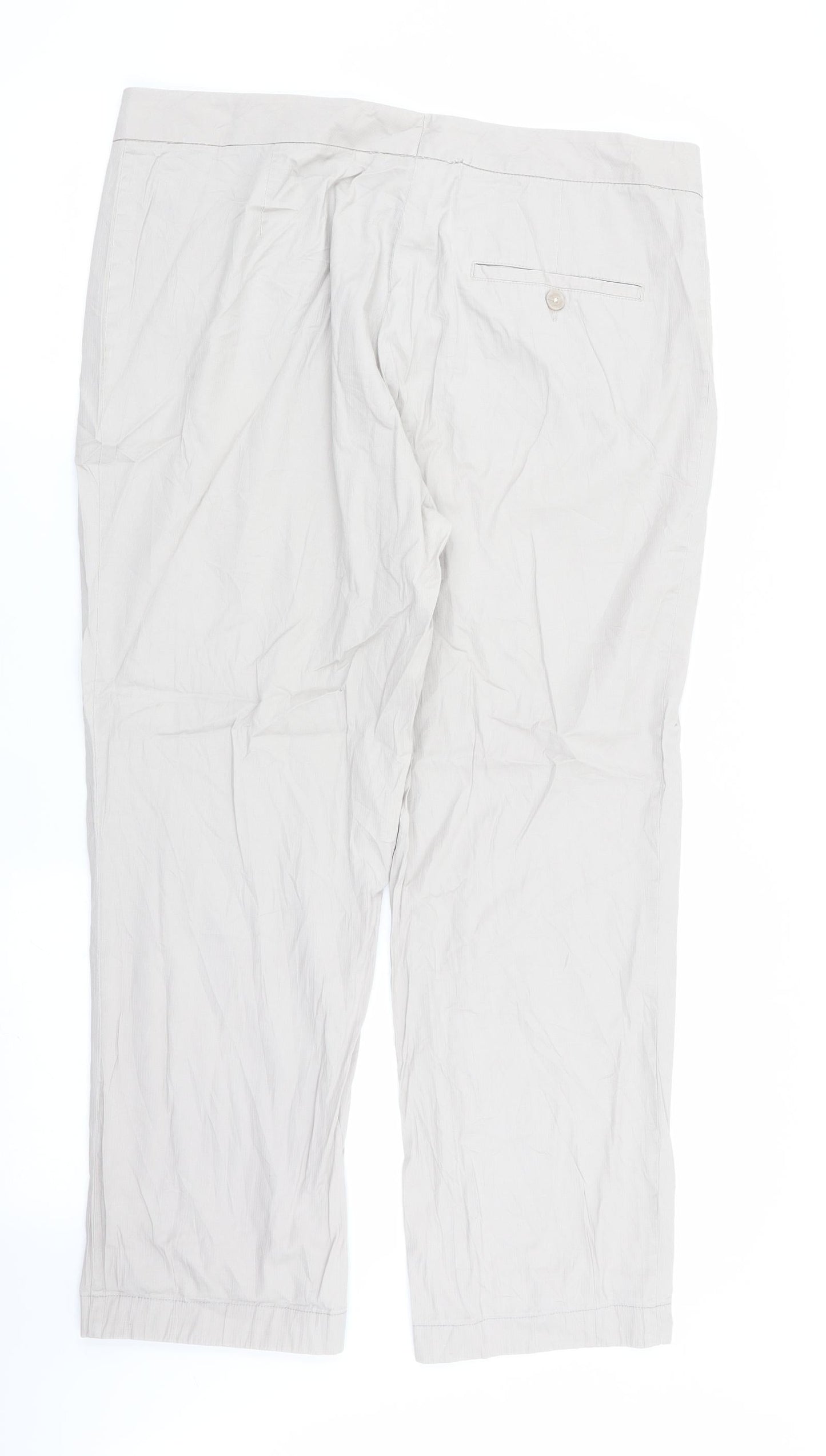 Womens UK Size 34 in H&M Regular Fit  Beige Trousers