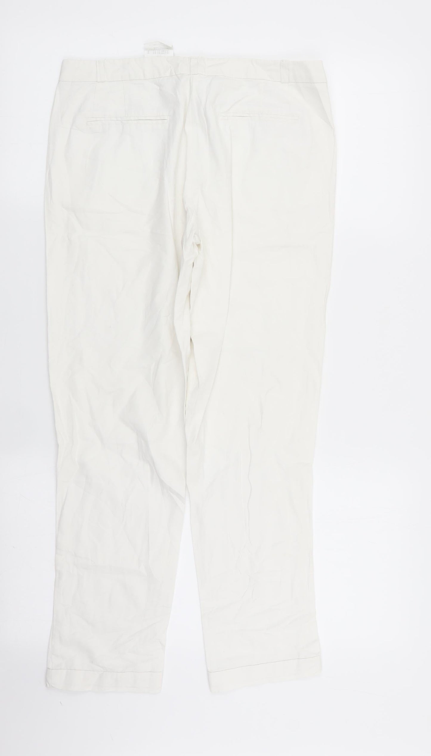 Womens UK Size 28 in camaieu Regular Fit  White Trousers