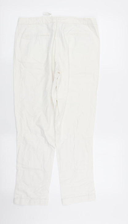 Womens UK Size 28 in camaieu Regular Fit  White Trousers