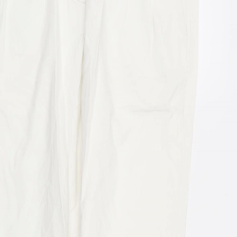Womens UK Size 28 in camaieu Regular Fit  White Trousers