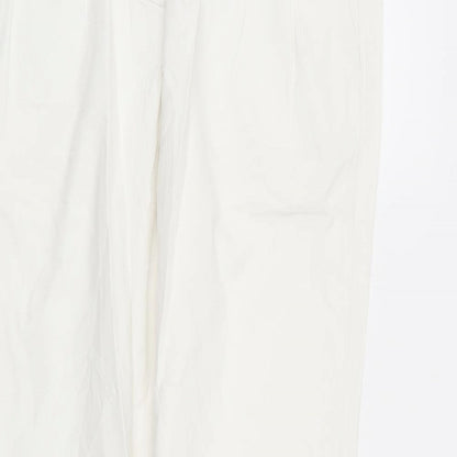 Womens UK Size 28 in camaieu Regular Fit  White Trousers